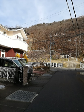 鳥居が見えてきたところの写真